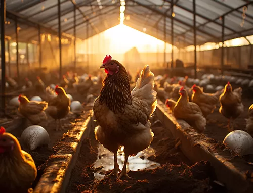 Диоксид хлора (Clo2) для дезинфекции птицы и домашнего скота